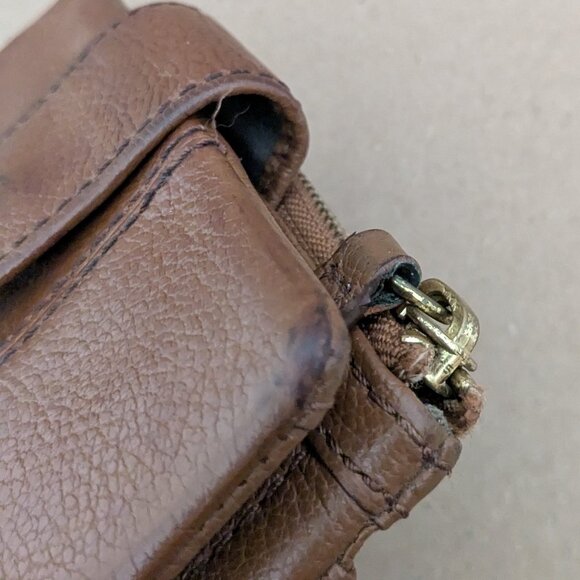 Fossil Brown Leather Wallet Long Live Vintage . - Picture 14 of 14